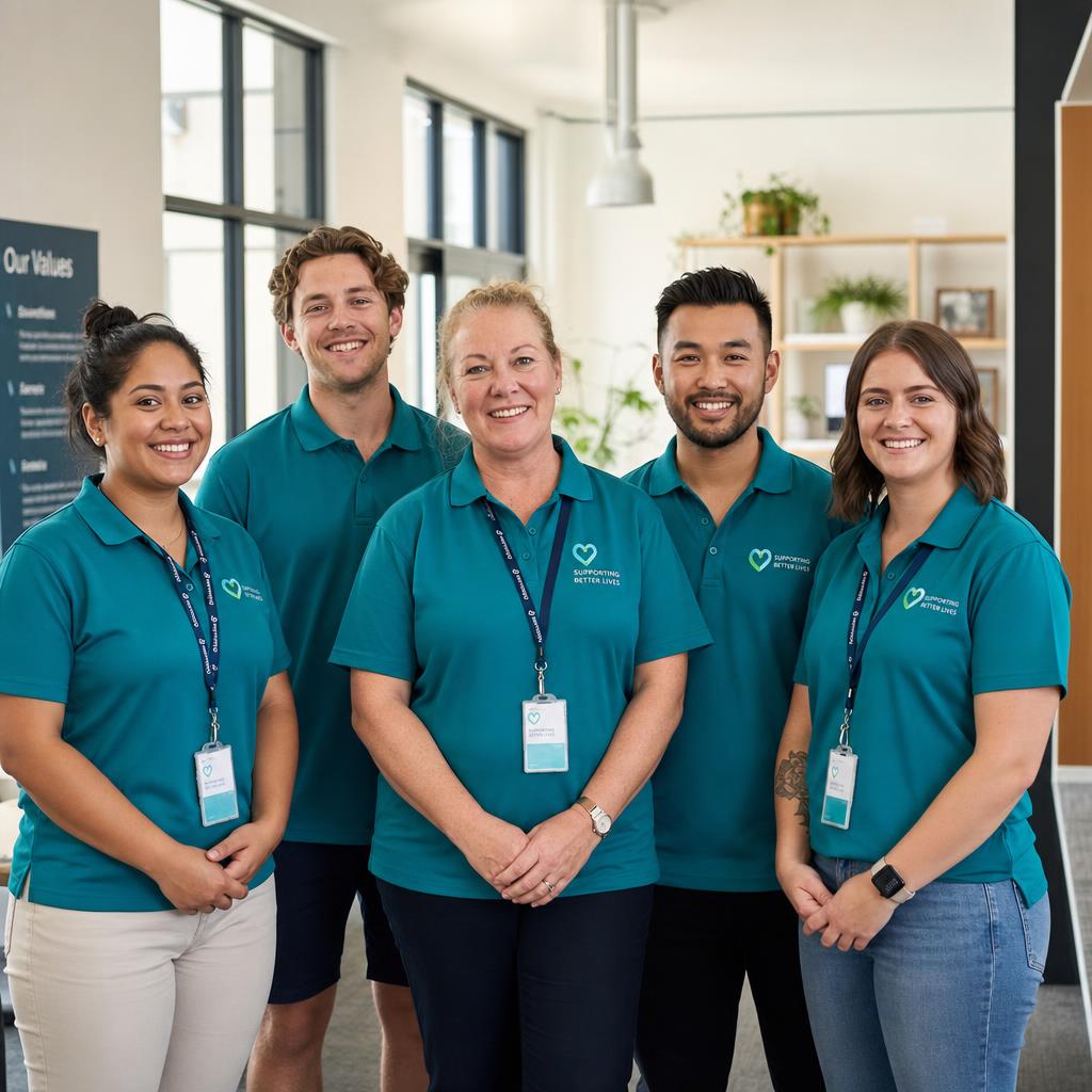 An Enriched Living Support coordinator with a client